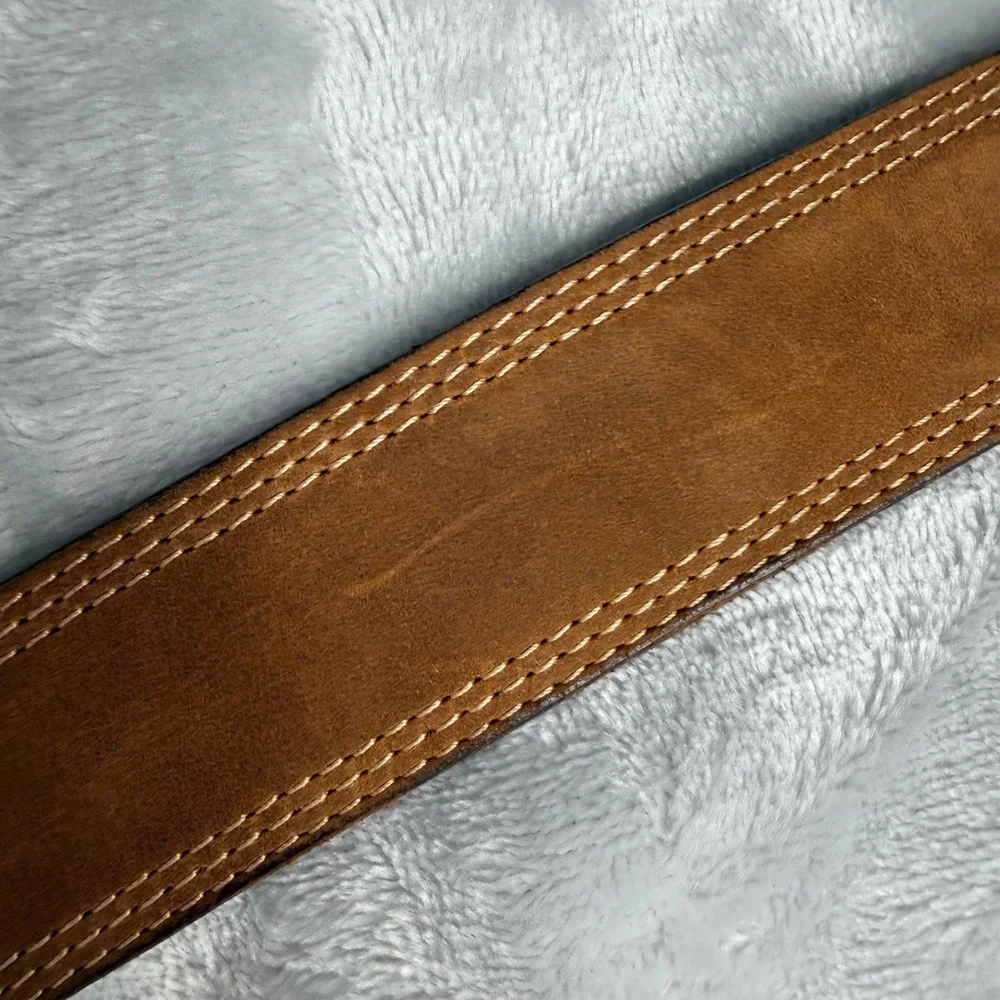 Carhartt Mens Brown Genuine Italian Leather Belt Size 40 Workwear 2202